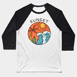 sunset Baseball T-Shirt